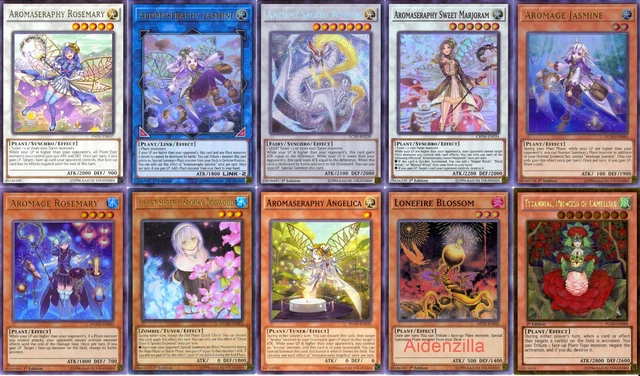 YUGIOH AROMA AROMAGE Deck - Ancient Sacred Wyvern Lonefire Blossom Jasmine  $82.00 - PicClick
