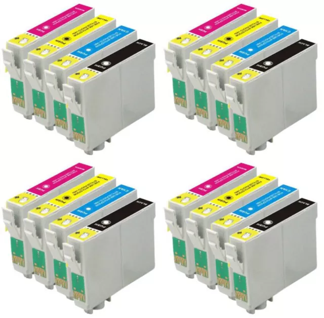 16 Non-OEM 16XL Ink Cartridges To Fit Epson WF-2520NF WF-2630WF WF-2750DWF