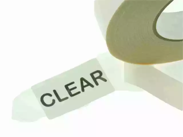 2" x 60yd 3 Mil Clear Double Sided Tape Mounting Trophy Window Sign Hanging