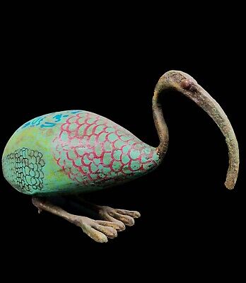 Gorgeous Bird IBIS god of knowledge (THOTH) made from wood and Bronze