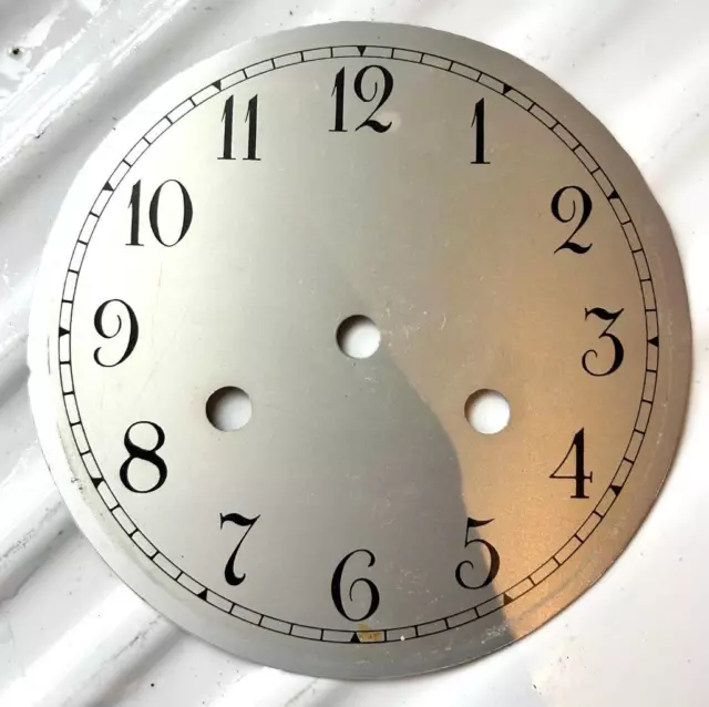 Vintage Metal Wall  Clock Dial - 147mm - Clockmakers Spares