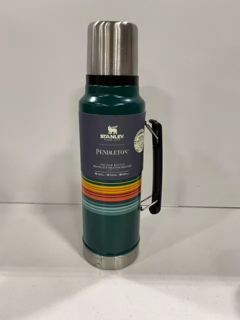 Pendleton Stanley Vacuum Thermos National Park 1.5 Qt Classic Bottle Teal  Green
