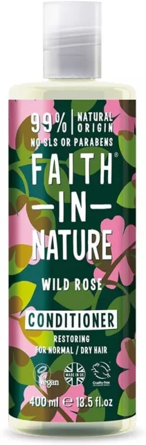 Faith In Nature 400ml Conditioner - Wild Rose