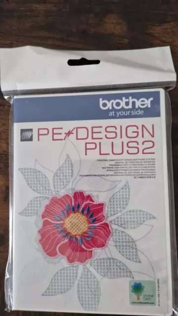 New Brother PEDPLUS2ZU1 PE Design Plus 2 Embroidery Software