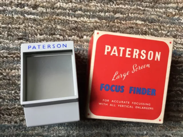 Vintage Paterson - Large Screen Focus Finder In Original Box -For Accurate Focus