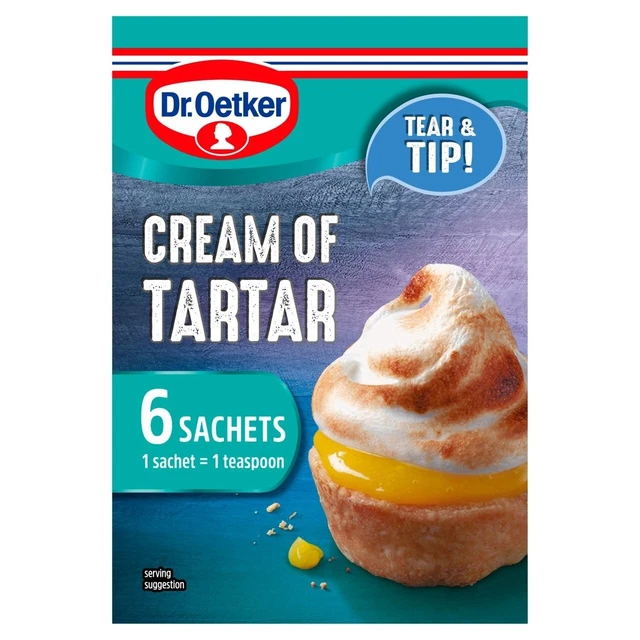 Dr Oetker bustine vegetariane crema tartaro 6 x 5 g nuove, sigillate