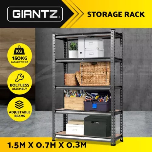 Giantz 1.5M Garage Shelving Warehouse Rack Storage shelves Pallet Racking Steel