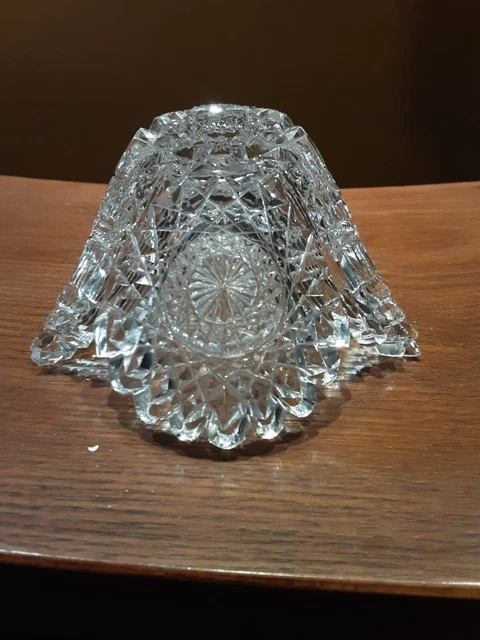 Exceptional Unusual Vintage American Brilliant Cut Bowl " Cut To Peices " 3