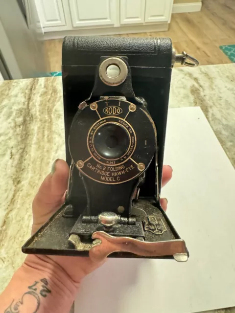 Eastman Kodak Co.No. 2 Folding Cartridge /Hawk Eye/Model C Vintage  Camera