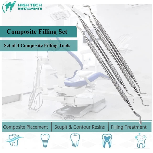 DENTAL COMPOSITE FILLING Instrument Restorative Tools With Knurled