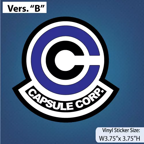 Dragon Ball Z / Capsule Corp / Ver B / Anime/ DBZ / Decal / Sticker