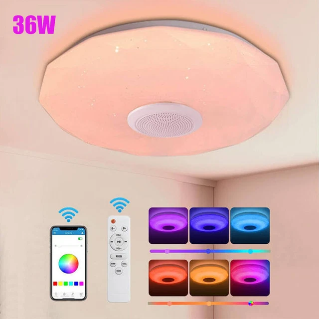 Led Ceiling Lamp with Bluetooth Speaker 15.7in 36W High Quality Speaker