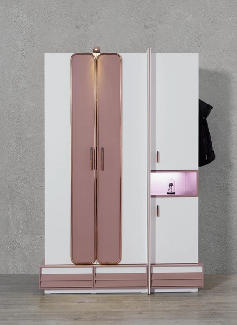 Armario Madera Lujo Muebles Diseño Niñas Habitación Infantil Rosa Nuevo