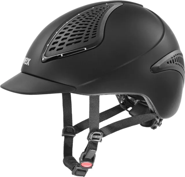 Uvex Exxential II Horse Riding Helmet Glamour Black Matt Size M-L(57-59cm)