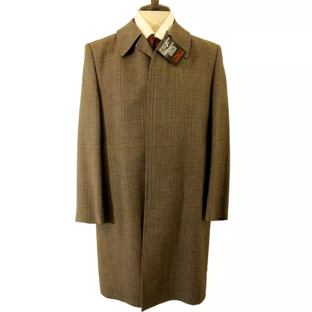 Vintage Dunn & Co Grey Drummonds Medium Mens Overcoat