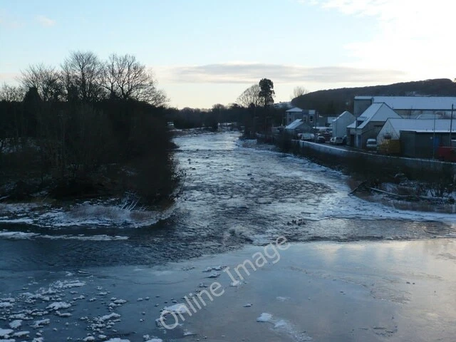 Photo 6x4 River Cree Newton Stewart View downstream over the weir origina c2010