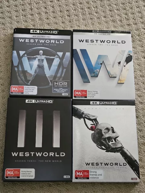 Perfect　Condition　PicClick　1-4　AU　As　4K　Seasons　$49.99　WESTWORLD　And　SET　New