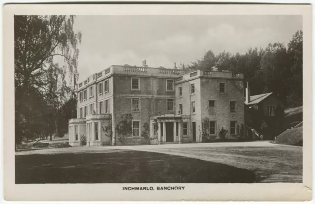 INCHMARLO HOUSE, BANCHORY - Kincardineshire Postcard (P3663)