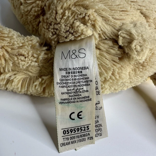 MARKS AND SPENCER Soft Toy Bunny Rabbit Beige M&S Bunny Comforter Plush