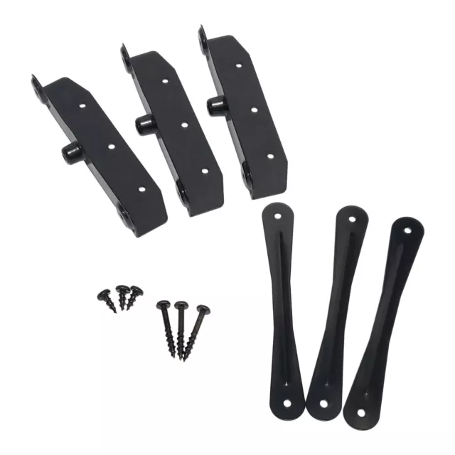 Louvers Hardware Set for Blinds and Shutters, Kit for 11 Boards, E-Coated Black