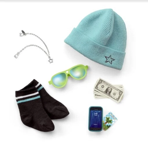 American Girl Doll Street Chic & Stylish Accessories Truly Me NIB Beanie Money +