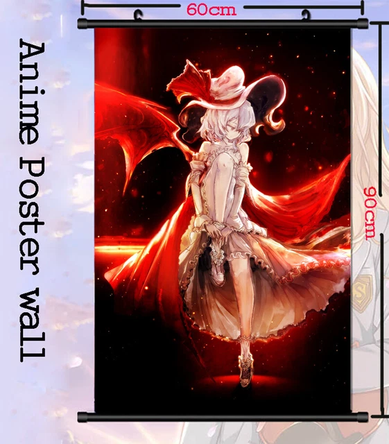 Anime TouHou Project Remilia Scarlet HD Home Decor Wall Scroll Poster 60x90cm