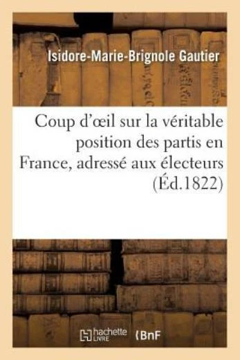Coup D'oeil Sur La V?Ritable Position Des Partis En France, Adress? Aux ?Le...