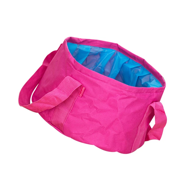 Bassin Pliable 8,5 L - Ultra Léger 50 G, Eau Chaude 90°C, Double Couche Nylon, Pour Camping, Rando, Camping-car