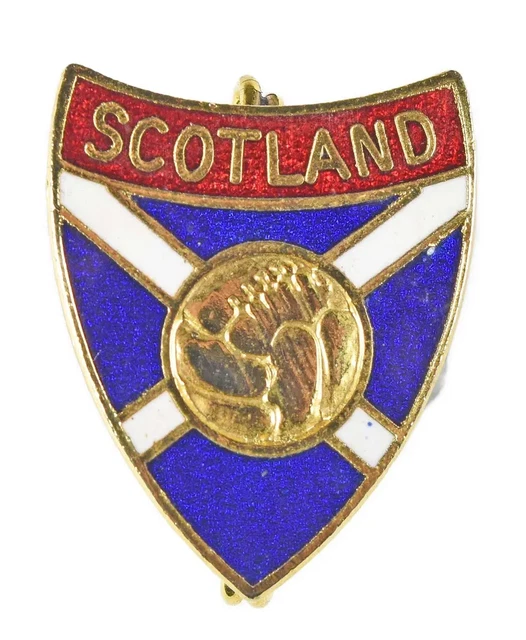 Vintage Old 'Coffer' Scotland National Football Team Supporters Enamel Badge