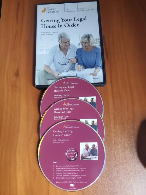The Great Courses - 3-DVD Course - GETTING YOUR LEGAL HOUSE In ORDER