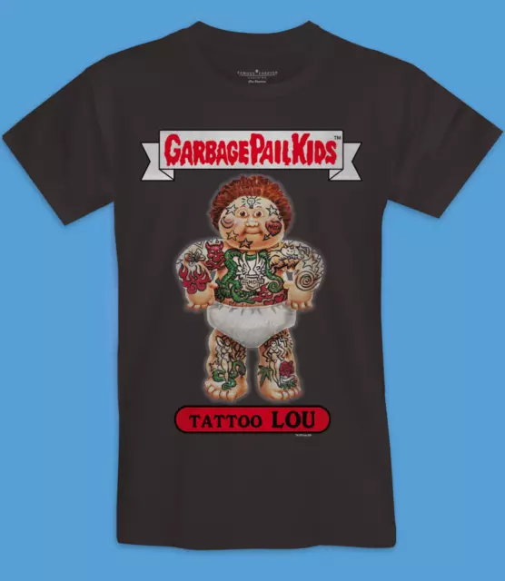 Men's Garbage Pail Kids TATTOO LOU T Shirt S M L XL XXL Famous Forever 80s Top