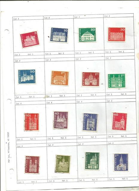 TOP NEEWS EXCLU .très beau lot SUISSE .séries complète . 3scans