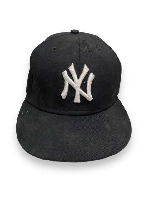 New Era 59Fifty Boys Kids Cap MLB New York Yankees Authentic Black Fit Hat 6 5/8