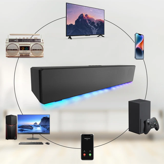 TV HOME THEATER Soundbar Bluetooth RGB Sound Bar Speaker System