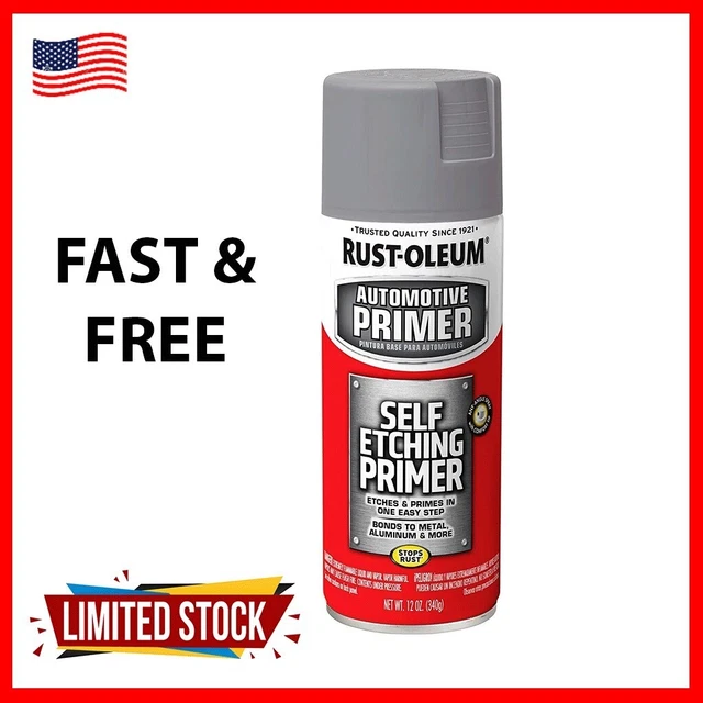 RUSTOLEUM SELF ETCHING Primer Spray Cans 12 Oz Rust Prevention