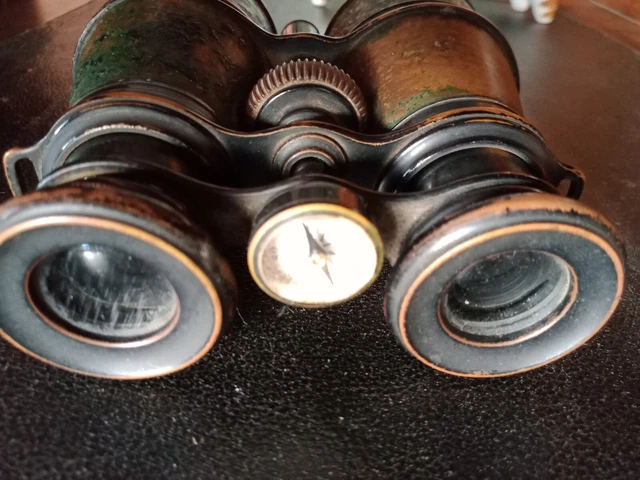 Jumelles Anciennes A. Bardou Paris - 8x - Avec étui Cuir Partiel - Optique