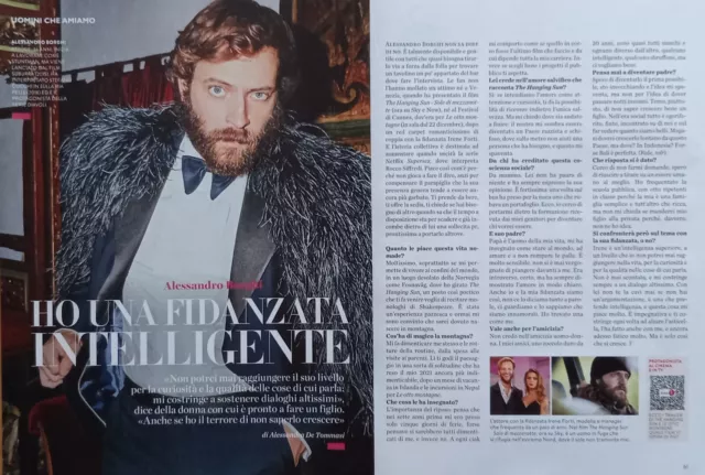 Italian Clipping Ritaglio 2022 ALESSANDRO BORGHI ho una fidanzata 2 PAGINE