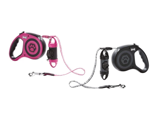 RETRACTABLE DOG LEAD with Waste Bag by Zoofari PicClick UK