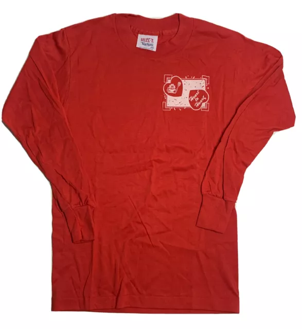Vintage 80s Heart to Heart T-shirt Single Stitch Long Sleeve Devil Deadstock NWT