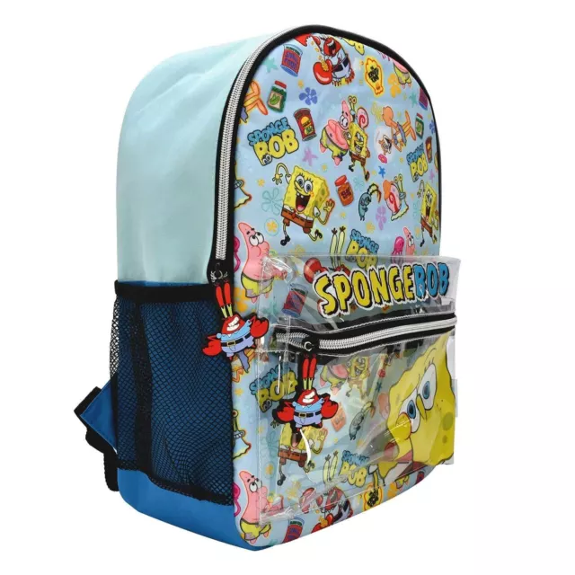 Official SpongeBob SquarePants Blue Backpack - Daypack - School Bag 3