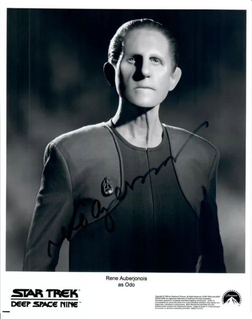 Autografo Originale Rene Auberjonois di Star Trek, Foto 20x25cm