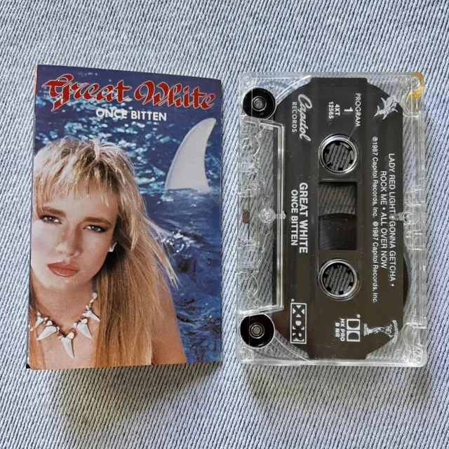 PicClick　$28.95　release　Once　WHITE　postage　1987　free　cassette　US　Bitten　GREAT　AU