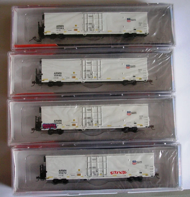 Three Blma BLMA MODELS - N Scale - Trinity 64' Reefer - Union Pacific Armn - Lot ...