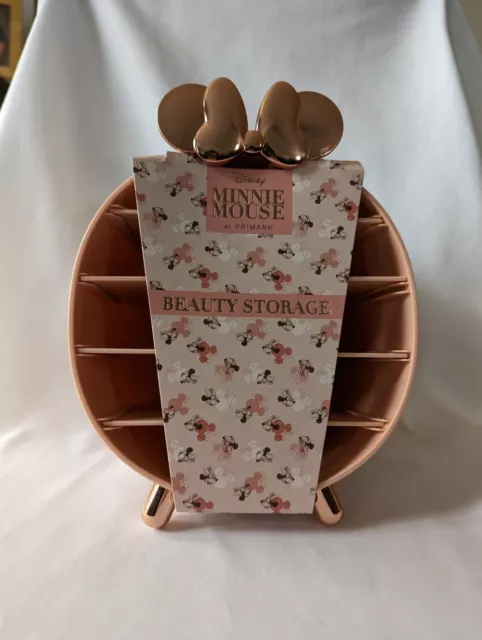 Disney Minnie Mouse Beauty Storage Make Up Pink & Gold Primark