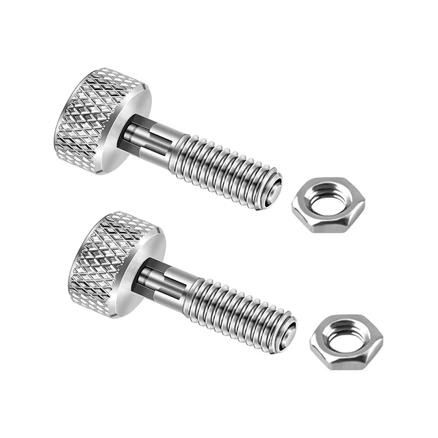 Pistone retrattile, 2 pezzi maniglia lock-out in acciaio inox sblocco rapido4540