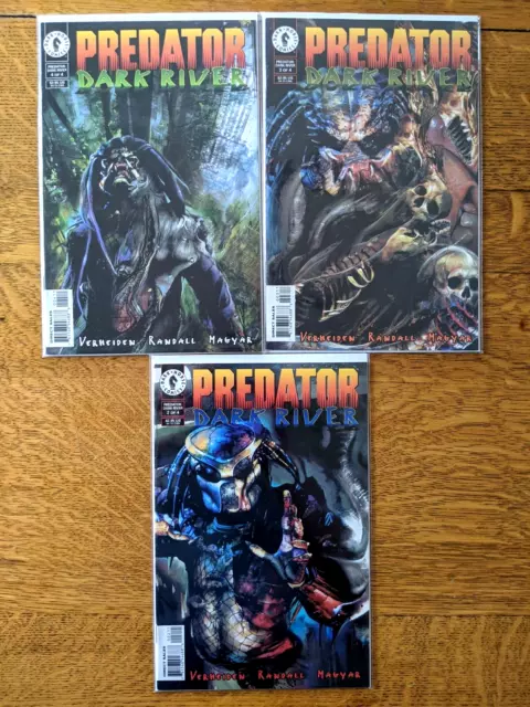 💎 Predator Dark River #2 3 4 *NEAR COMPLETE SET* (Dark Horse 1996) 💎