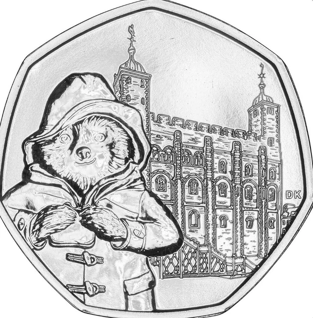 VERY RARE COLLECTIBLE Paddington Bear Tower of London 2019 50p Fifty