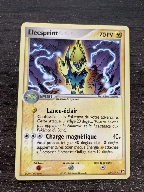 Elecsprint Unco - Pokémon 38/107 Ex Deoxys Proche Du Neuf Fr