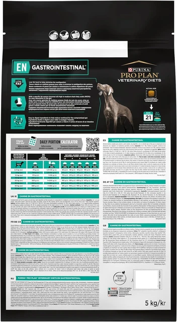PRO PLAN VETERINARY DIETS EN Gastrointestinal Dry Dog Food 5Kg £43.99 ...