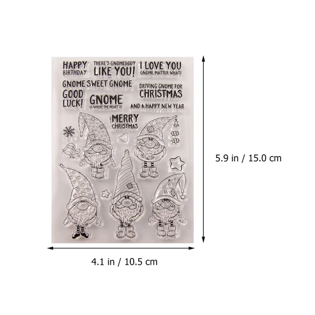 2 Sets Frohe Weihnachten Stempel Schneeflocke Stempel Planer Stanp 6
